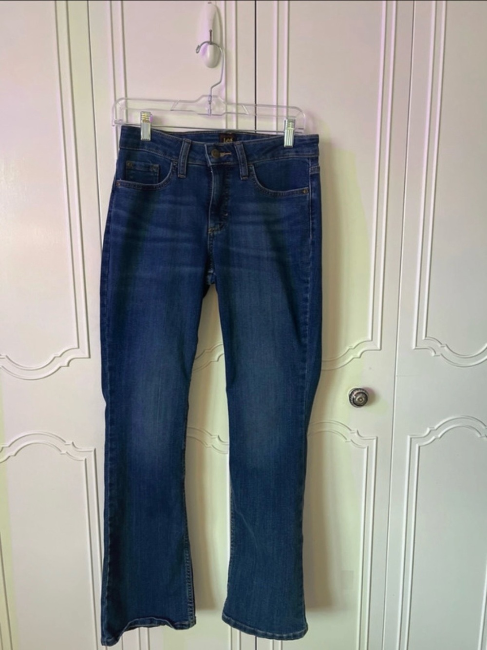 Lee Dark Blue Bootcut Jeans - Classic Five-Pocket Style
